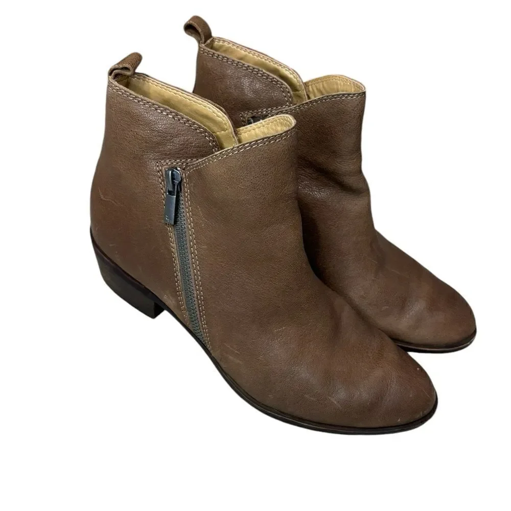 Lucky Brand Leather Bryton Ankle Boots DB14